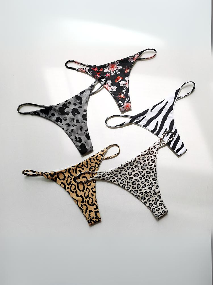 Wild Temptation Leopard Thongs