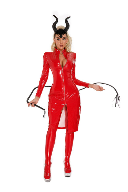 Witch Patent Leather Uniform Suit