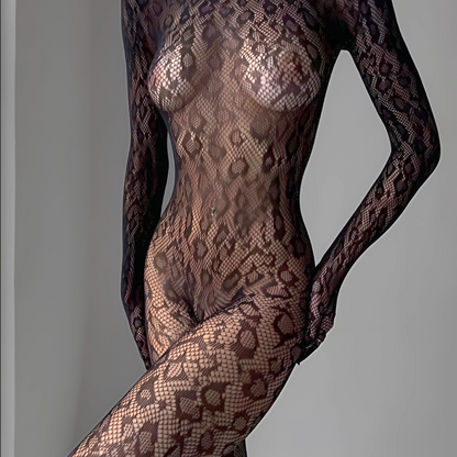 Boldessa® Sheer Leopard Bodystocking