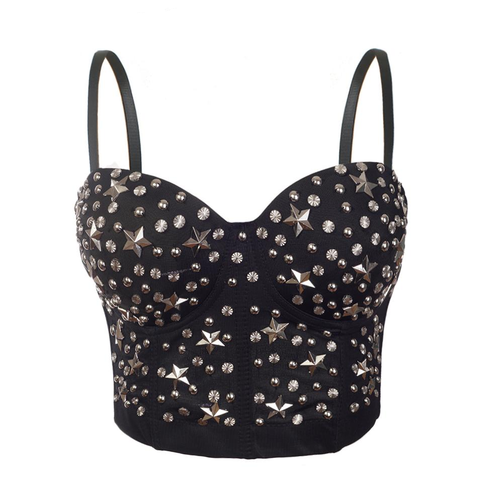 Boldessa® Black Stars Crop Top