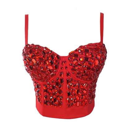 Boldessa® Red Is My New Color Crop Top