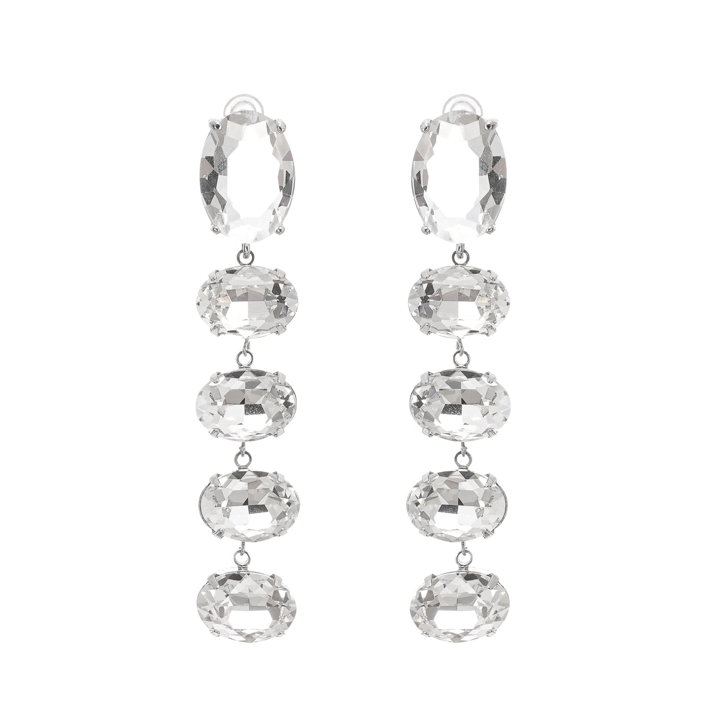 Felicia crystal-embellished dangle earrings