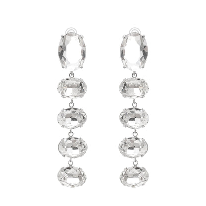 Felicia crystal-embellished dangle earrings