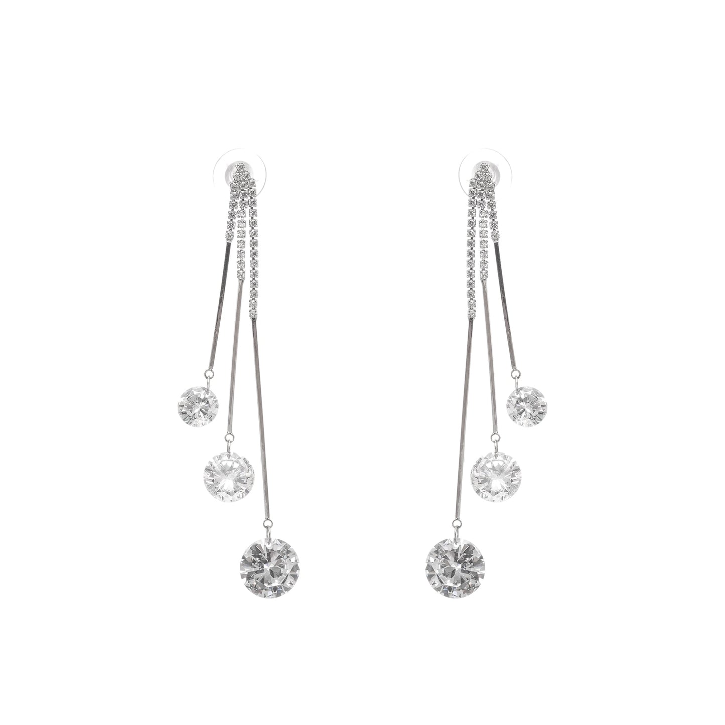 Solada crystal drop earrings