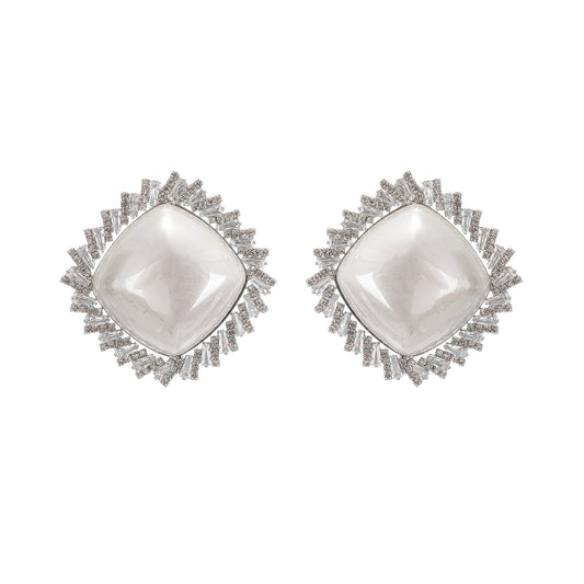 Marilyn crystal-embellished stud earring