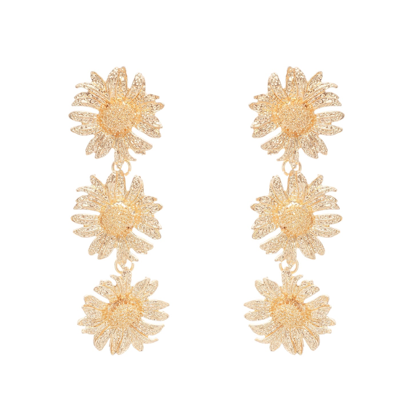 Eléonore sunflower dangle earrings