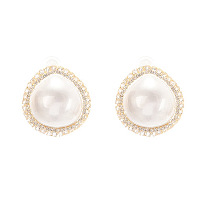 Gloria faux-pearl stud earrings