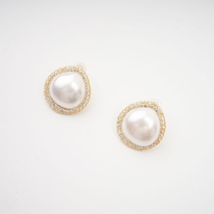 Gloria faux-pearl stud earrings