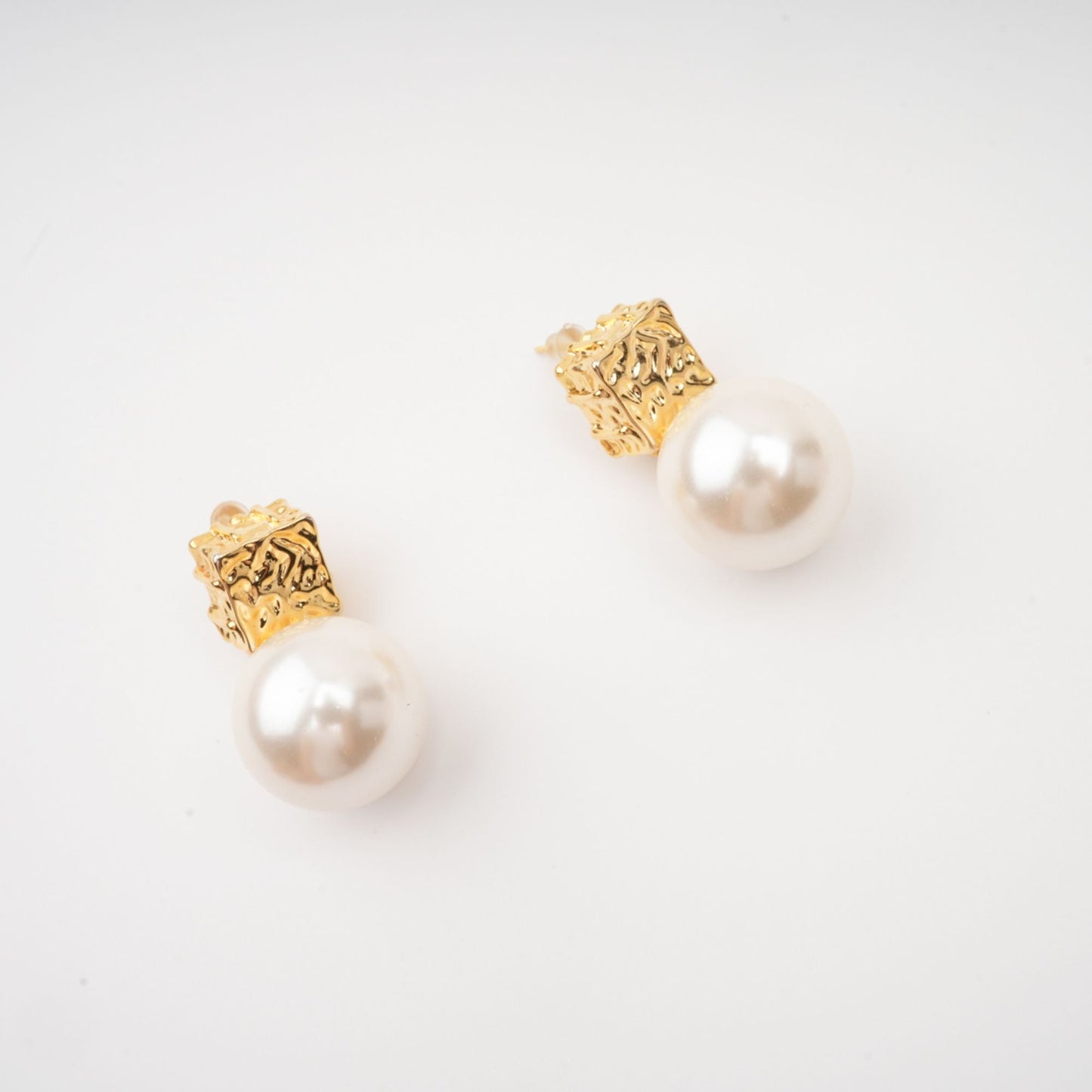 Grace faux-pearl drop earrings