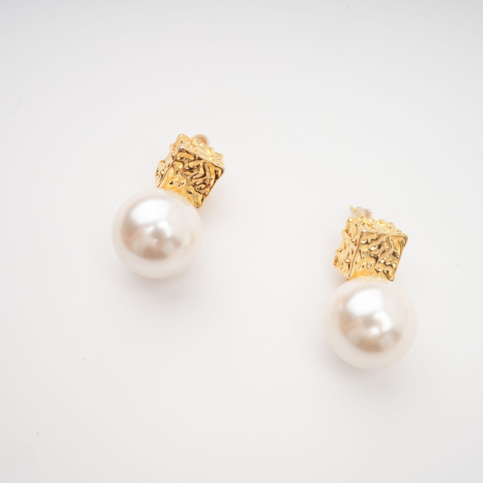 Grace faux-pearl drop earrings