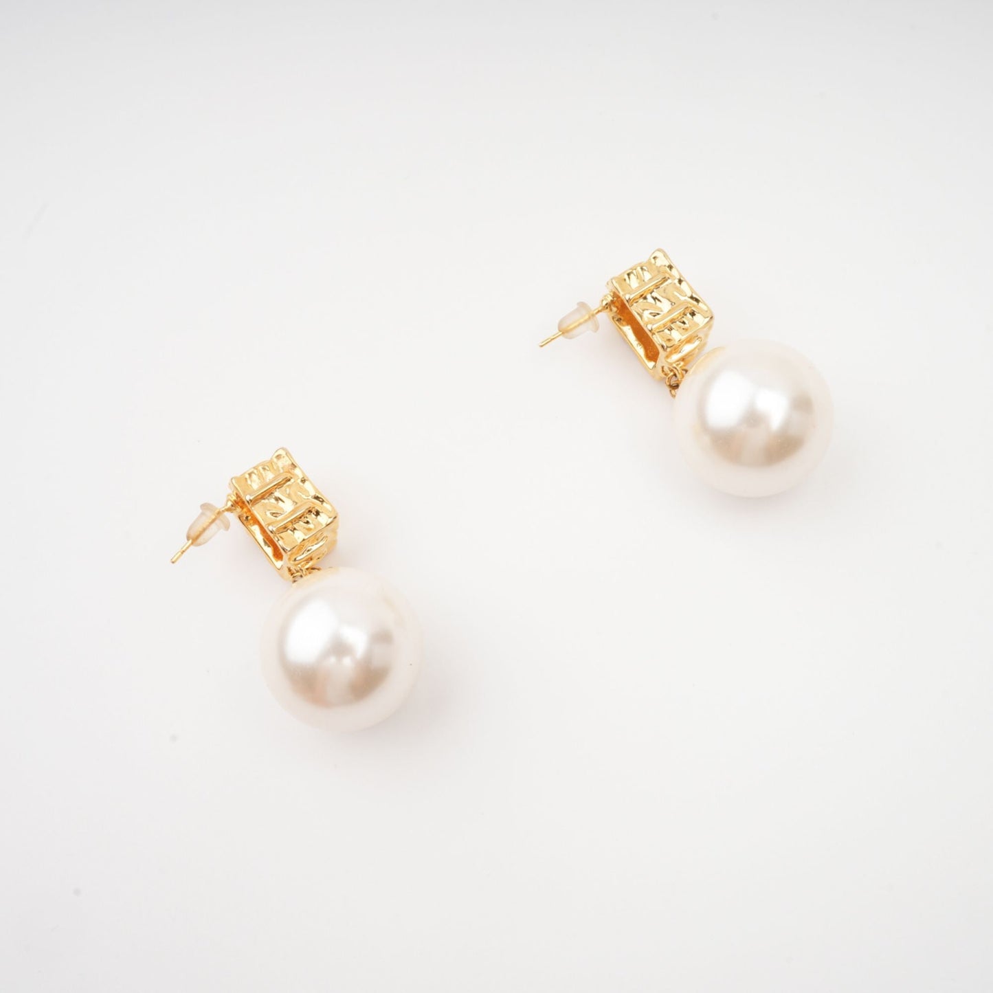 Grace faux-pearl drop earrings