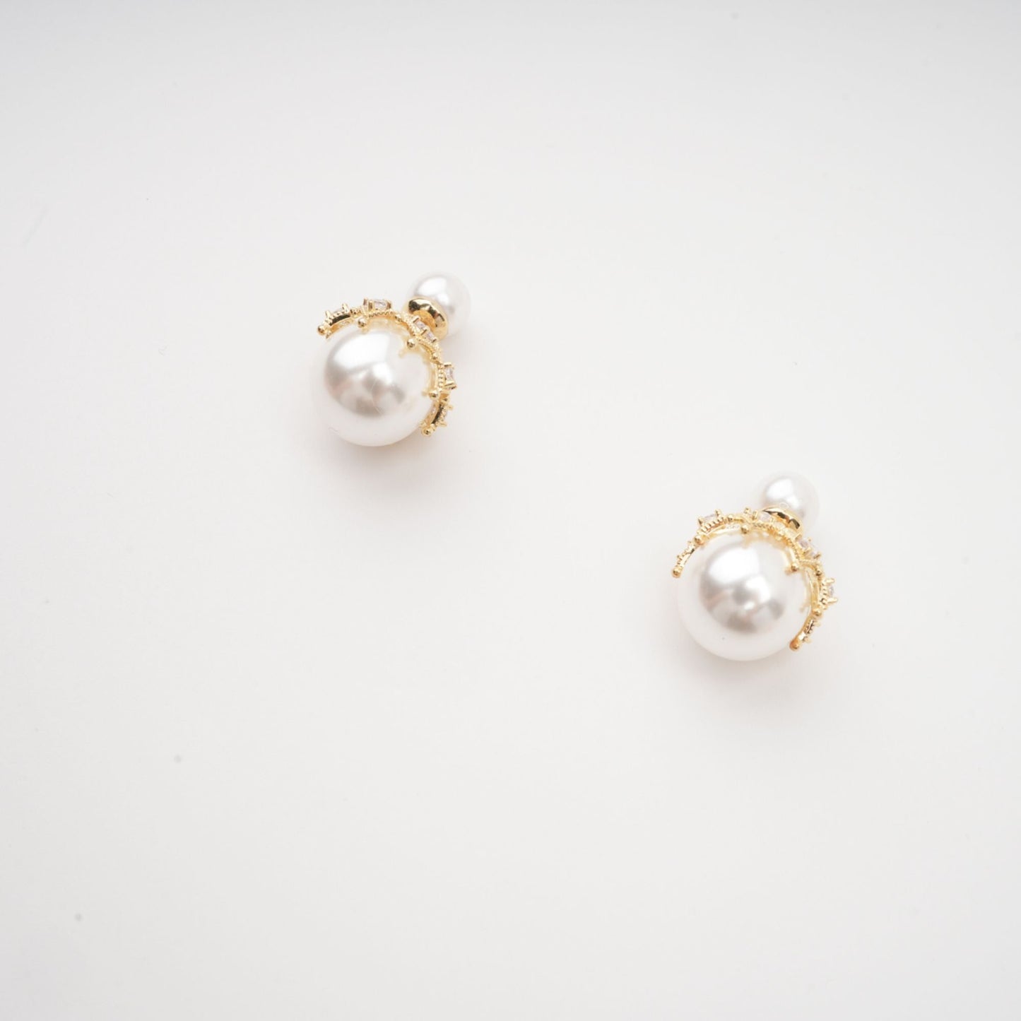 Salome faux-pearl stud earrings