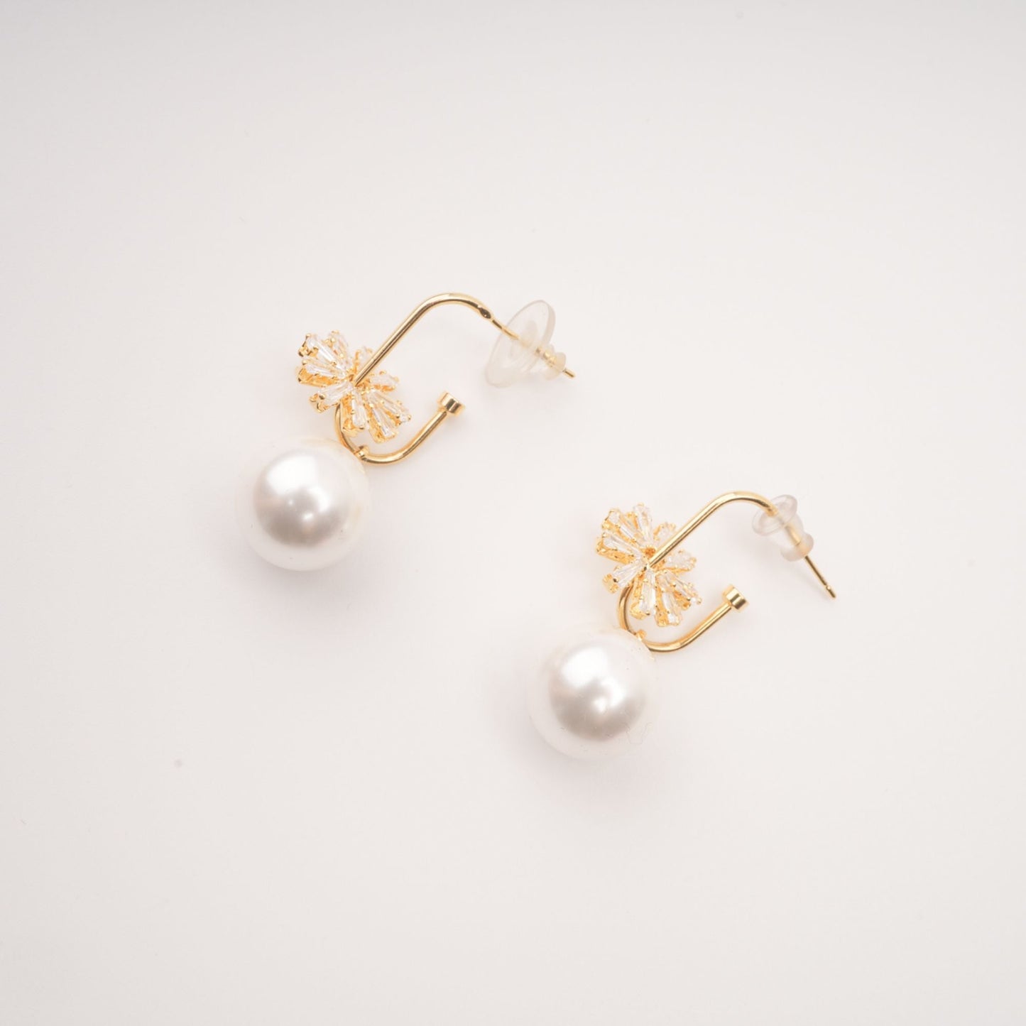 Kate crystal-embellished pearl earrings