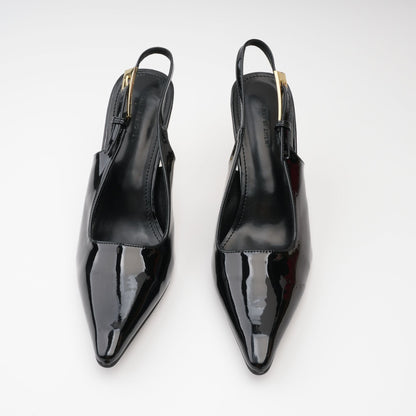 Éva black point-toe pumps