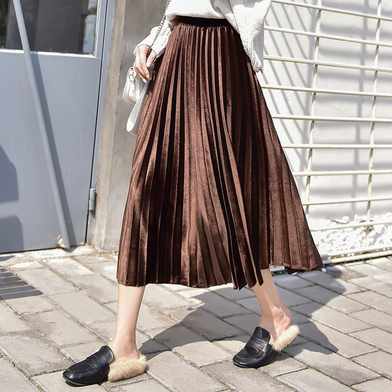 Boldessa® Waistline Mid-calf Skirt