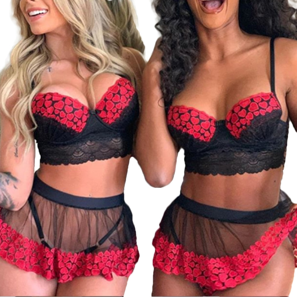 Boldessa® Kiss And Wink Lingerie Sets