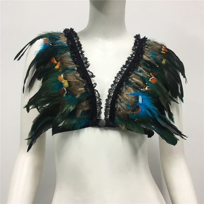 Boldessa® Feather Nightclub Crop Top