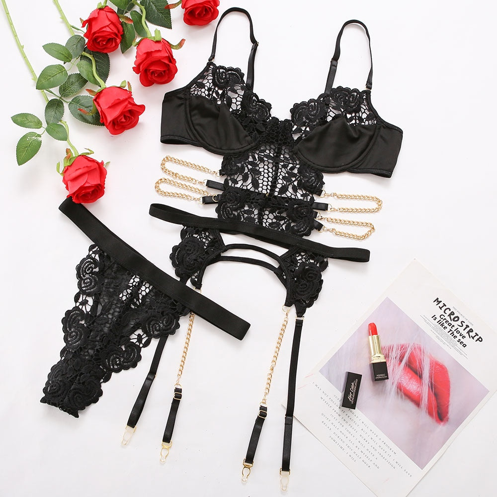 Boldessa® All Hype, No Heart Lingerie Set