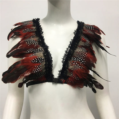 Boldessa® Feather Nightclub Crop Top