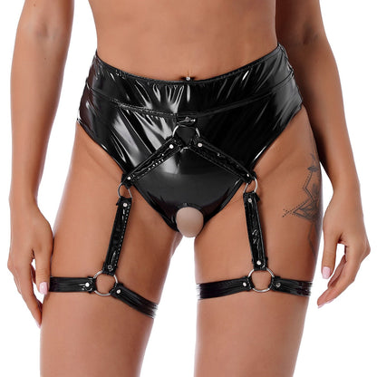 Crotchless Garter Panties