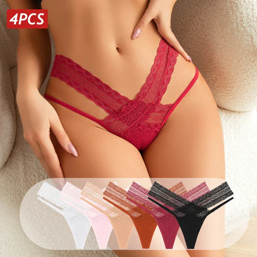 Boldessa® Temptation Lace Thong - 4 Pack