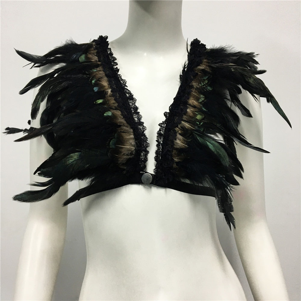 Boldessa® Feather Nightclub Crop Top