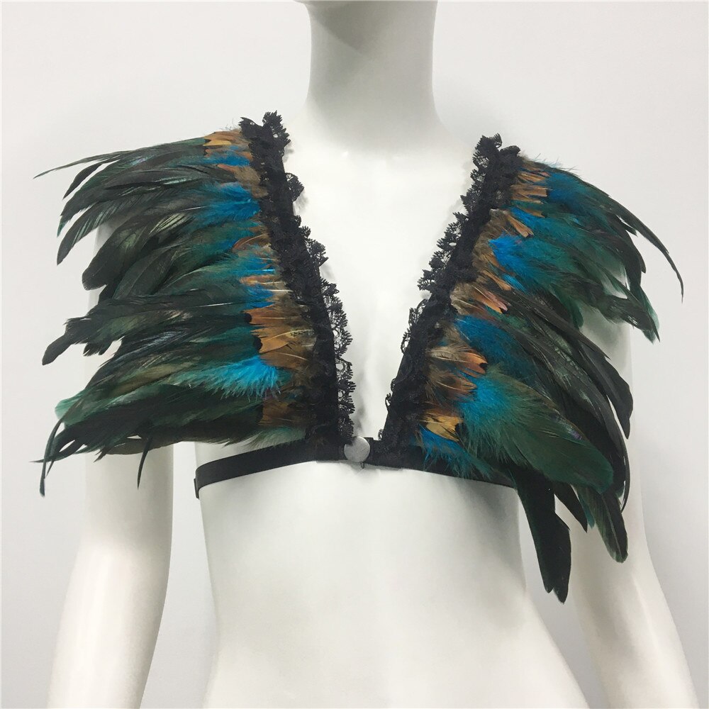 Boldessa® Feather Nightclub Crop Top