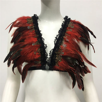 Boldessa® Feather Nightclub Crop Top