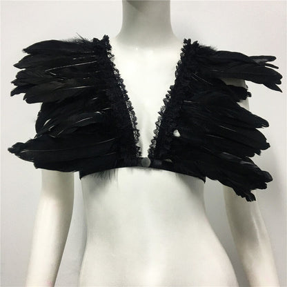 Boldessa® Feather Nightclub Crop Top