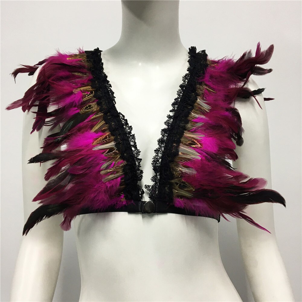 Boldessa® Feather Nightclub Crop Top