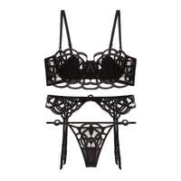 Black 3Piece Thongs