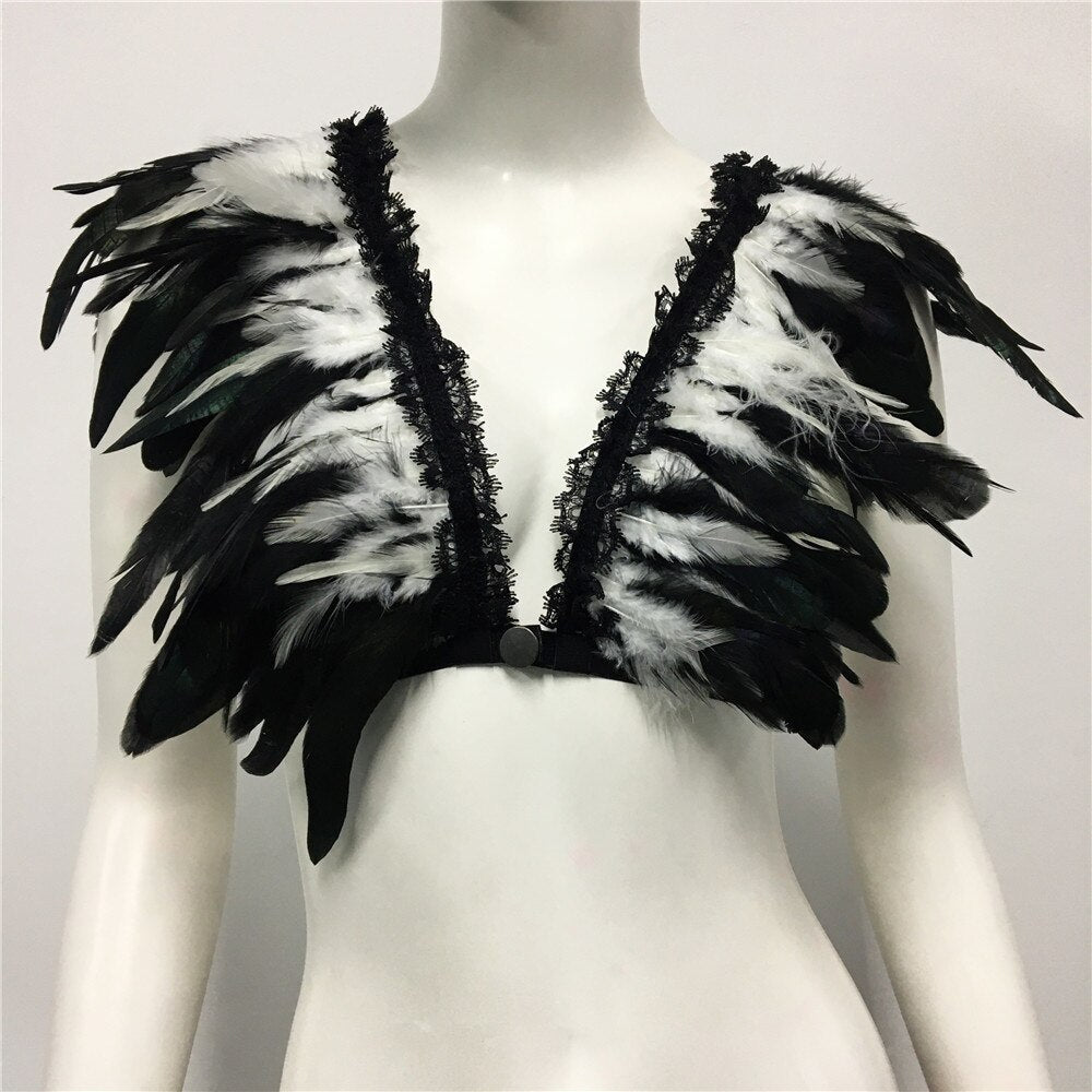 Boldessa® Feather Nightclub Crop Top