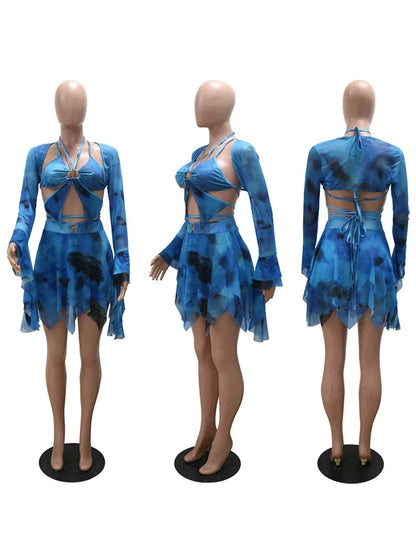 Boldessa® Another illusion She Creates Skirt Set