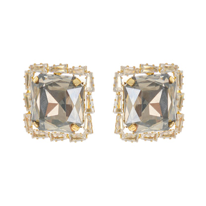 Solada embellished square earrings