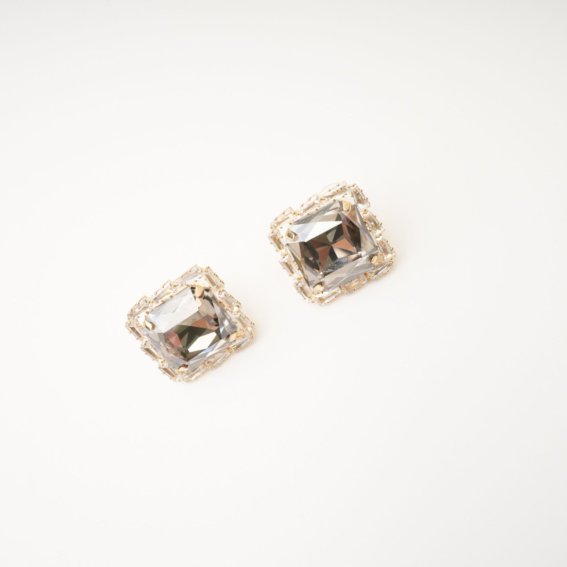 Solada embellished square earrings