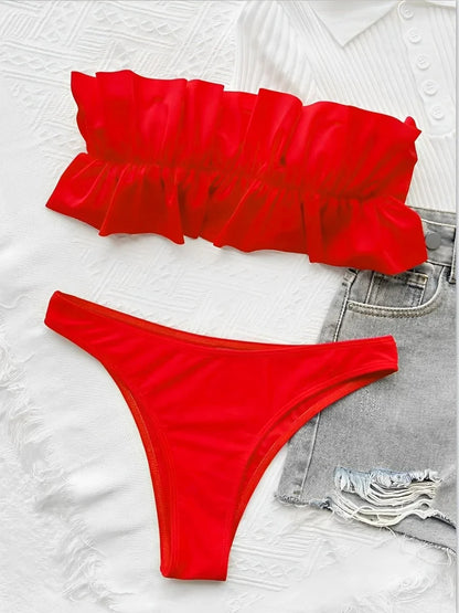 Boldessa® Pop The Top Bandeau Bikini