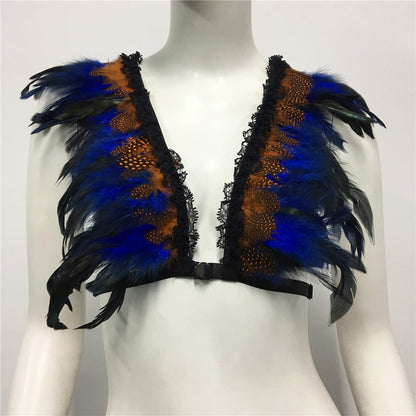 Boldessa® Feather Nightclub Crop Top