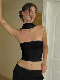 Black Halter Top