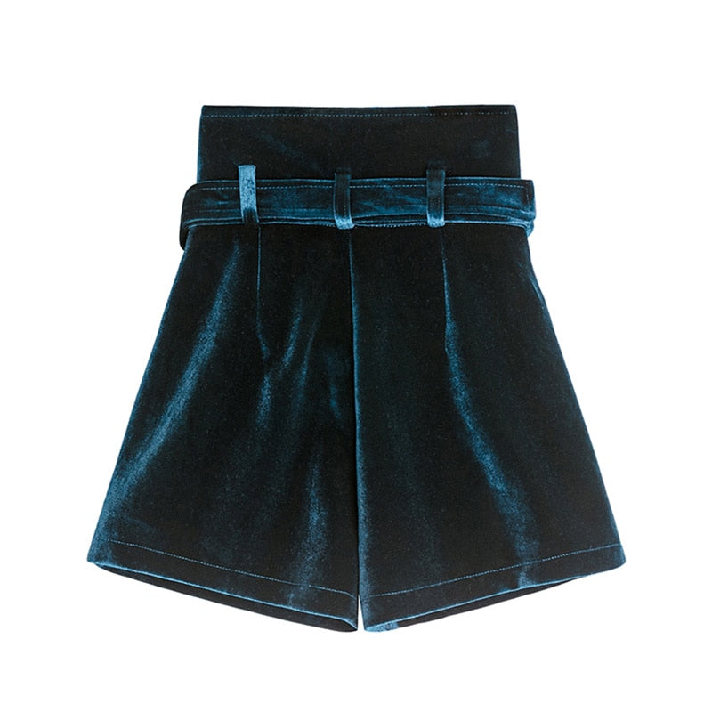 Boldessa® Jumping Up And Down Velvet Shorts