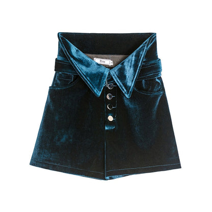 Boldessa® Jumping Up And Down Velvet Shorts