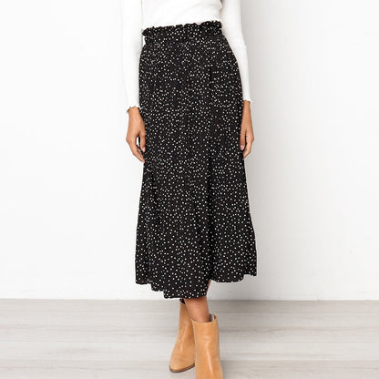 Boldessa® Keep It Dot Pleated Midi Skirt