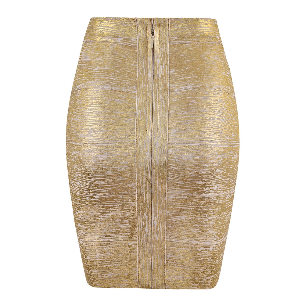 Boldessa® Glitter & Gold Pencil Skirt