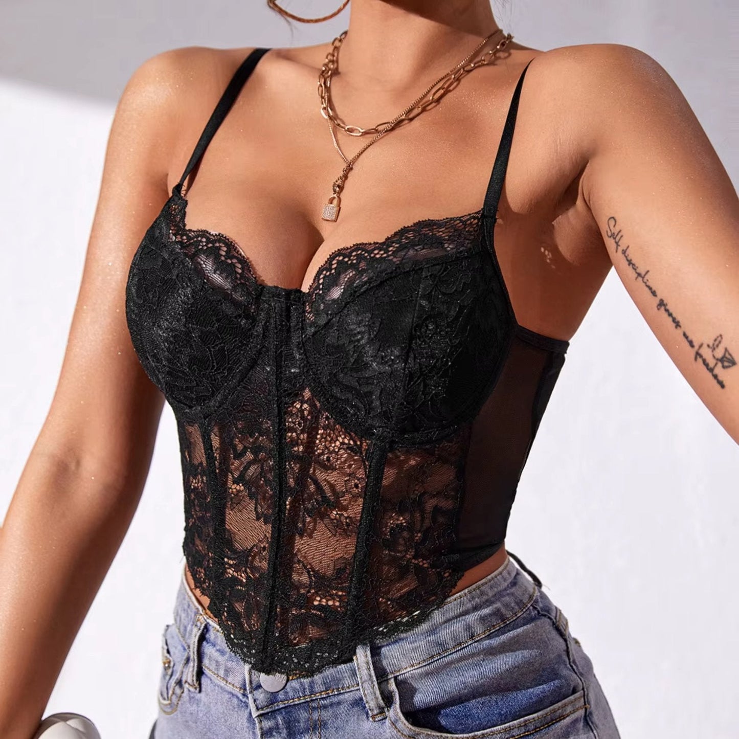 Boned Lace Top