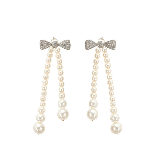 Élodie pearl-embellished stud earrings