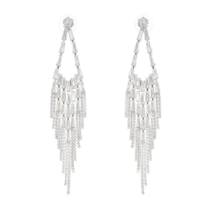 Isabelle crystal-embellished drop earrings