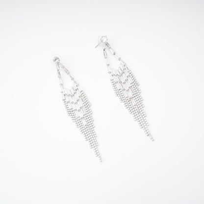 Isabelle crystal-embellished drop earrings