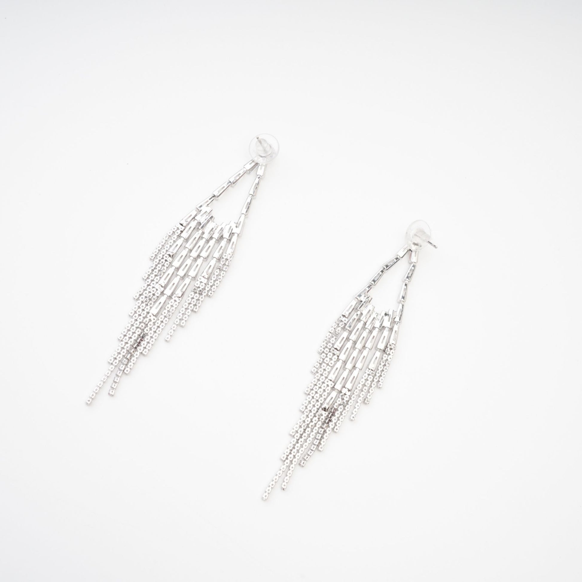 Isabelle crystal-embellished drop earrings