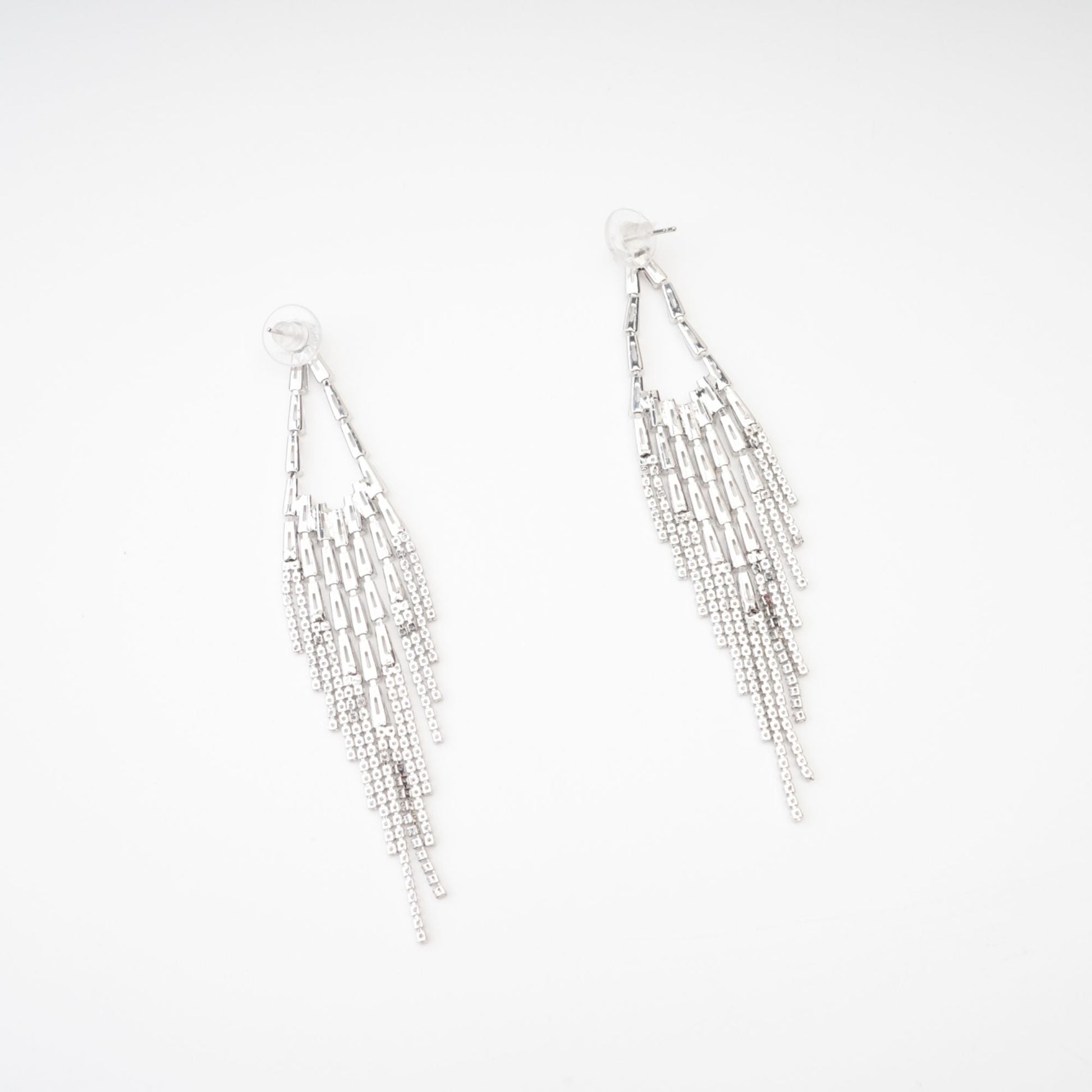 Isabelle crystal-embellished drop earrings