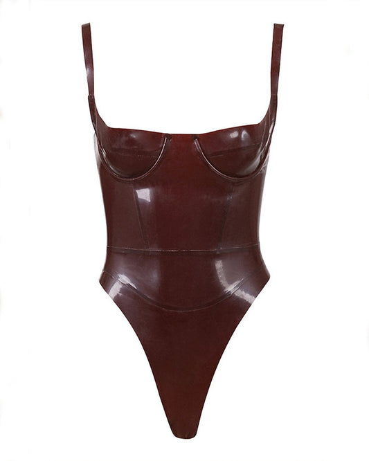 Latex Bustier Bodysuit