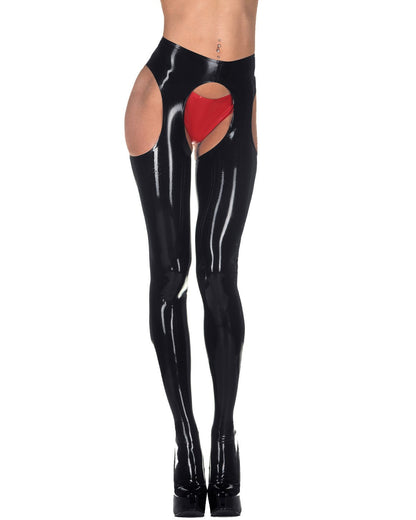 Latex Suspender Tights